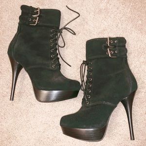 Bakers Chloe Platform Buckle Lace-up Boots sz9